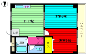 賃貸マンション2ＤＫ