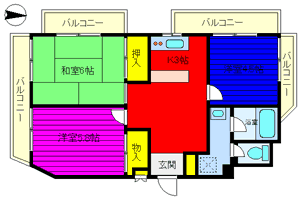 賃貸マンション3ＤＫ